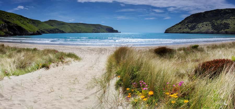 Akaroa: Lonely Beach Trail by E-Scooter. selfguided day out - Electric scooters on Akaroa’s east coast: why this day works
