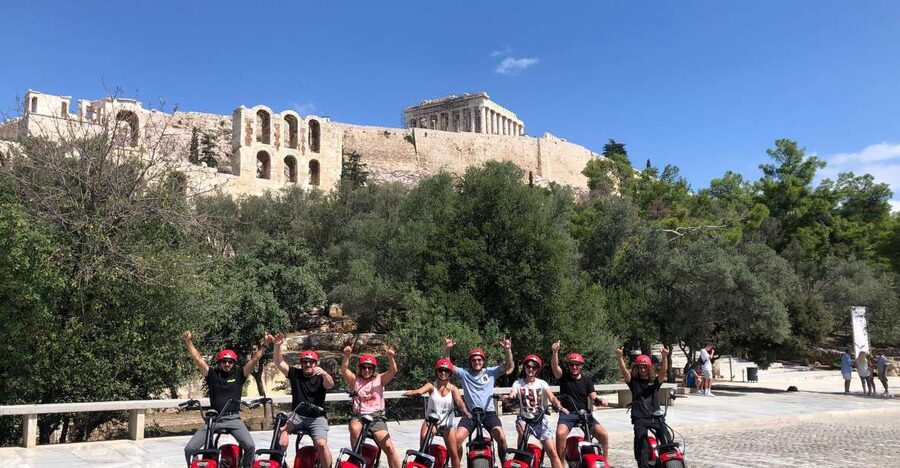 Athens: Award-Winning Acropolis Guided e-Scooter Tour - Meeting behind the Acropolis Museum: get comfortable fast