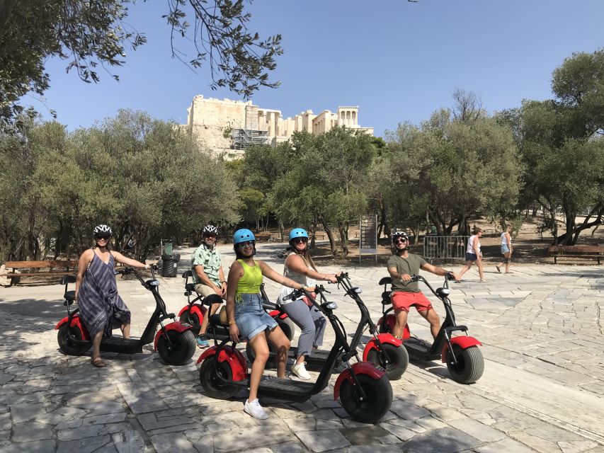 Athens: Award-Winning Acropolis Guided e-Scooter Tour - Temple of Hephaestus and the mid-tour cool-down