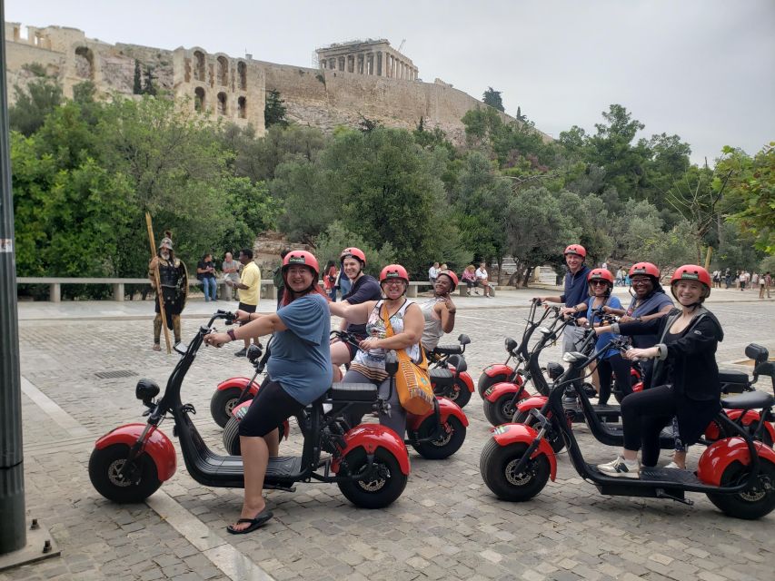 Athens: Award-Winning Acropolis Guided e-Scooter Tour - Entering the Acropolis zone: short visits, big-picture meaning