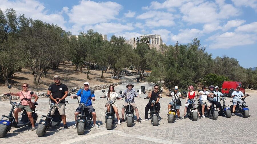 Athens: Premium Guided E-Scooter Tour in Acropolis Area - Kerameikos: cemeteries, crafts, and a more complete Athens