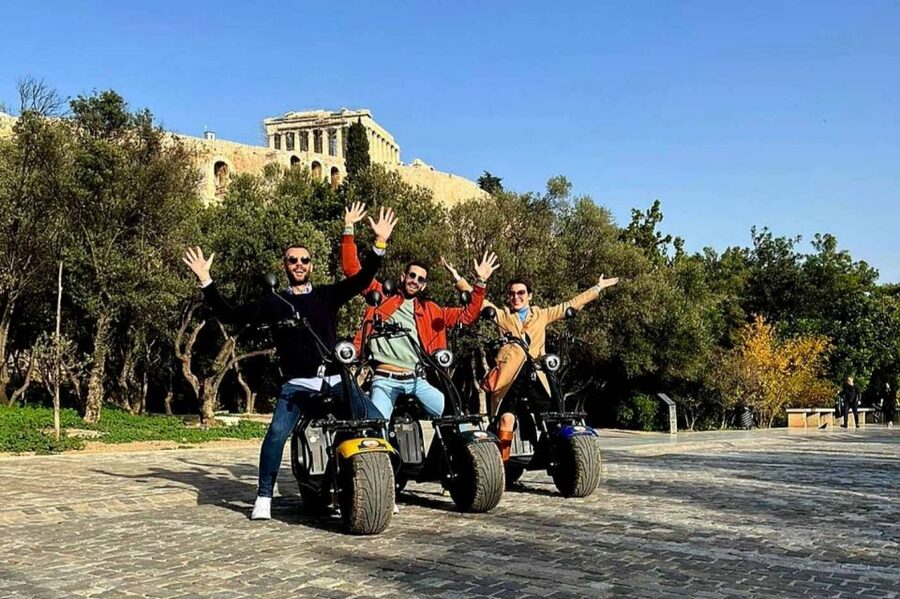 Athens: Premium Guided E-Scooter Tour in Acropolis Area - Meeting at Kavalloti 16 and getting ready to ride