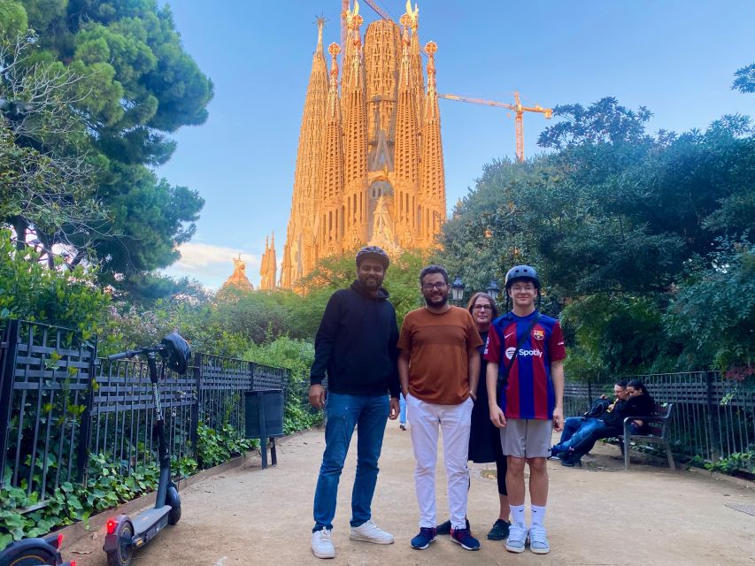 Barcelona: Sagrada Familia Private E-Scooter Tour - Port Vell to W Barcelona: Water Views and Quick Photo Stops