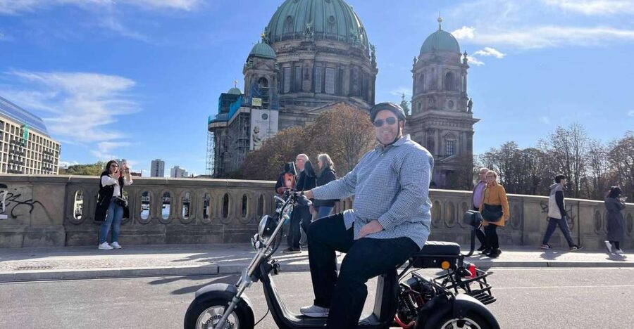 Berlin City: 2 Hour Guided Fat Tire E-Scooter Tour - How the tour starts: helmets, instruction, and practice that actually helps
