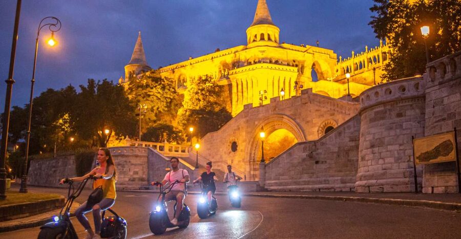 Budapest: Buda Castle E-Scooter Evening Tour - Key things you’ll notice right away