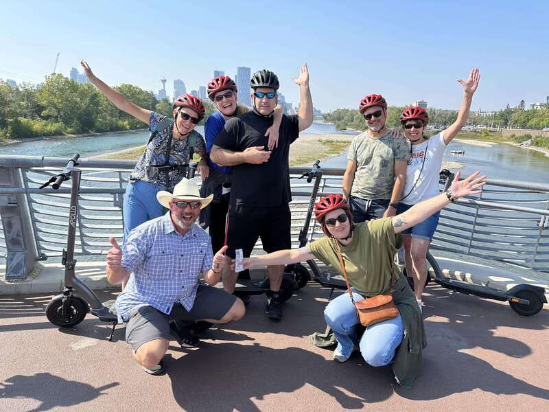 Calgary: E-Scooter City Highlights Tour - Toward the Peace Bridge: Practice, Pace, and Perfect Timing