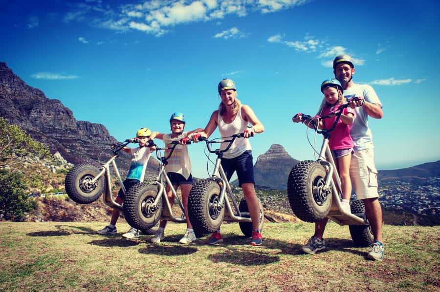 Cape Town: Table Mountain Gravity Scooter Tour - Getting Started at Kloofnek: Transport, Helmets, and Safety Skills