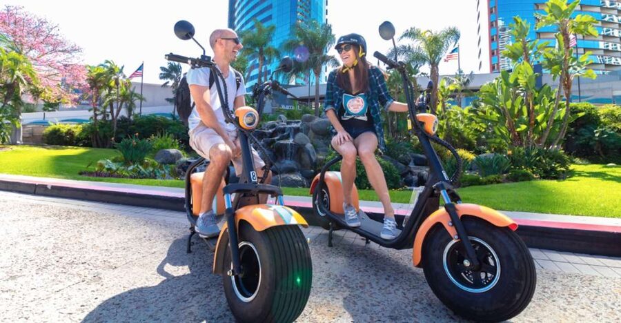 Coronado: GPS-Guided Scooter Tour & Round-Trip Ferry - The San Diego Harbor Segment: Quick Photo Stops, Then the Ferry