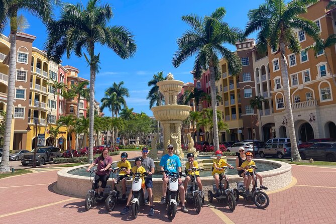 Electric Moped Tour of Naples Florida Family Fun and Easy To Ride - Naples Pier and the Gulf: toes in the sand moment
