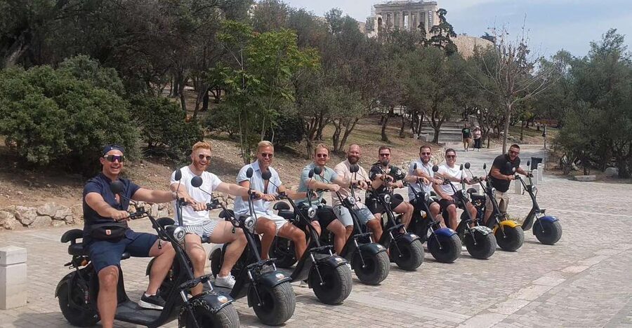 GoPro Adventure Tour in Acropolis area by E-Scooter - Meet at Parthenons Scooters and get set up safely