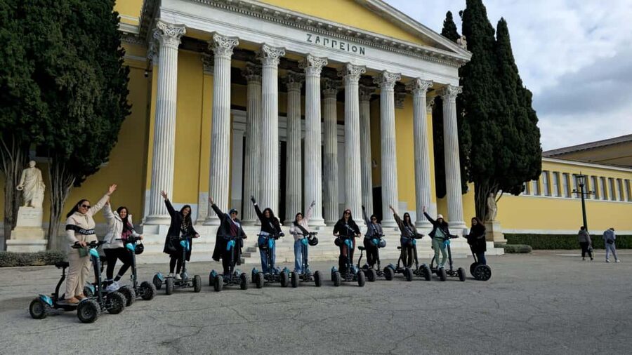 Modern Athens Electric ATV Scooter Tour - The start in Plaka: WC, WiFi, and a training session that actually helps