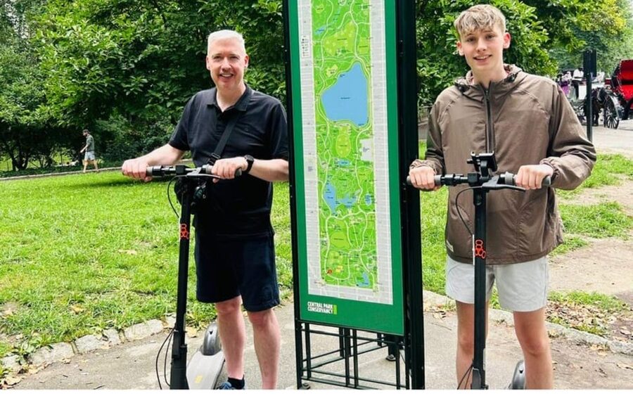 NYC: Central Park Private Guided Electric Scooter Tour - Bethesda Terrace break and photo stop: the longest reset