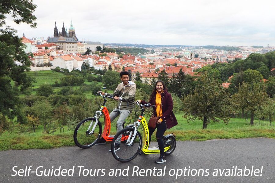 Prague: E-Bike/E-Scooter Viewpoint Tour - Meeting at the Office Next to the Embassy of Japan (and Why It Matters)