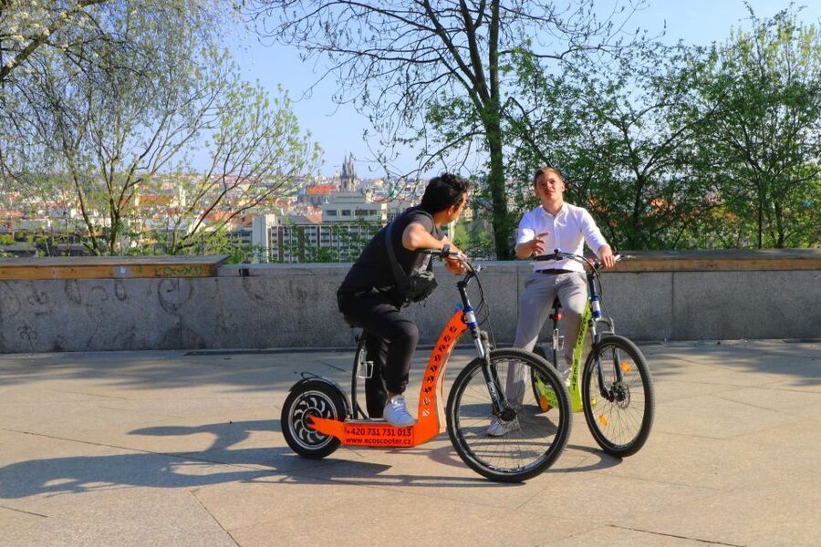 Prague: E-Bike/E-Scooter Viewpoint Tour - Letná Park and the Vltava River: Bridges, Old Town, and Metronom