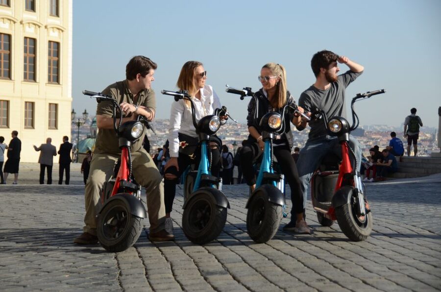 Prague: E-Bike/E-Scooter Viewpoint Tour - Jewish Quarter Stops: Rudolfinum and Saint Agnes on the Right Bank