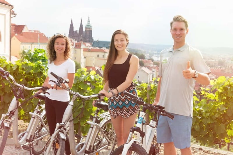 Prague: E-Bike or E-Scooter Tour with A Local Guide - Franz Kafka Museum stop and Prague’s theater-and-square sequence