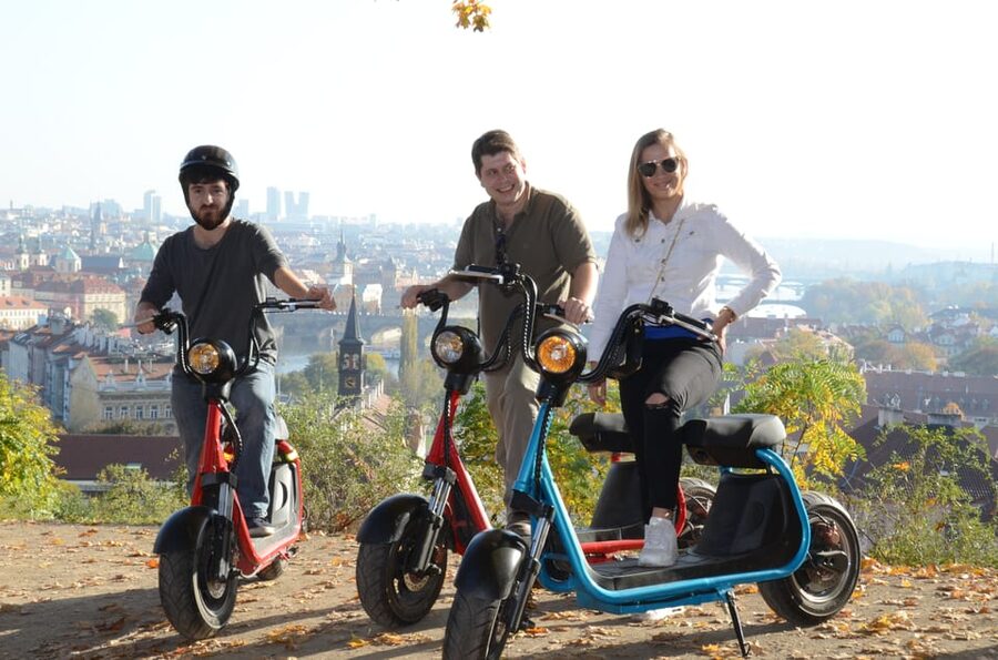 Prague Electric Scooter and eBike Grand Tour - The Practice Session: How They Help You Feel Safe Fast