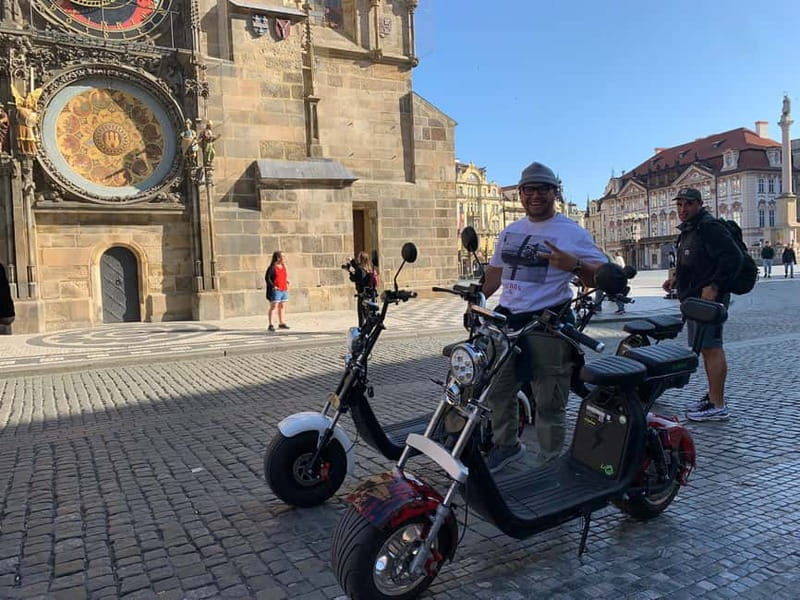 Prague: Guided Fat Tire e-Scooter Tour - Hradchanska Square and Prague Castle: the high-stakes area, paced for you
