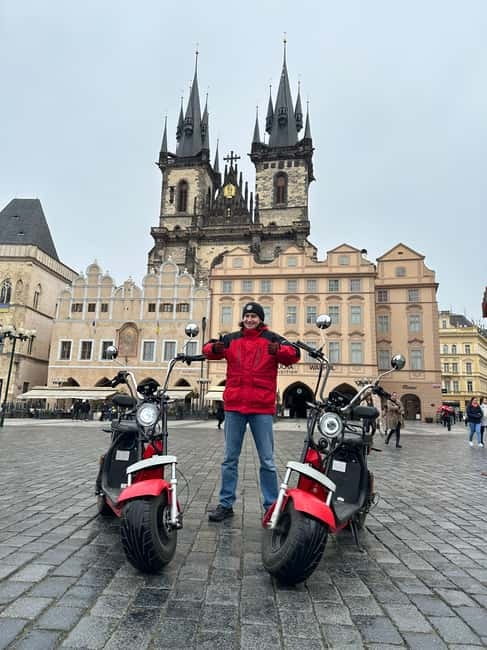 Prague: Guided Fat Tire e-Scooter Tour - Charles Bridge, Kampa Park, and the river glide