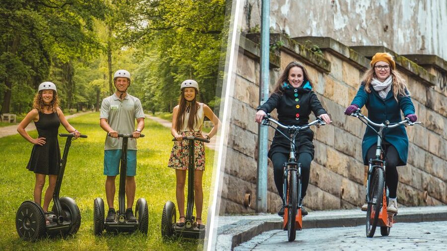 Prague Highlights: Segway & E-Scooter Tour with Taxi Pick-Up - Photo stops, free water, and what the included gear really means