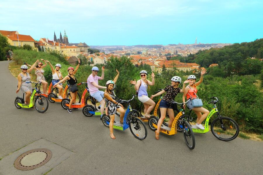 Prague: Highlights Tour on e-Scooter or eBike - Charles Bridge, the Kafka Museum area, and Old Town angles you can actually enjoy