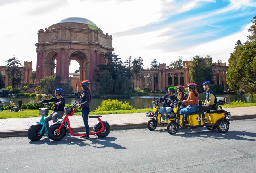 San Francisco: Electric Scooter Rental with GPS Storytelling - Crissy Field and Marina Green: the Bay and Alcatraz views