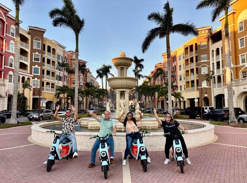 Segway Electric Moped Tour - Fun Activity Downtown Naples - Getting Oriented at Tin City and Trike Tours USA