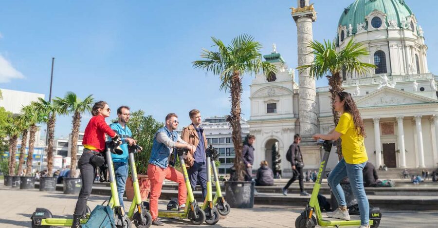 Vienna: Guided Tour by Kick Bike or E-Scooter with a Local - Meeting at the Yellow Prime Tours Umbrella by U3/U4